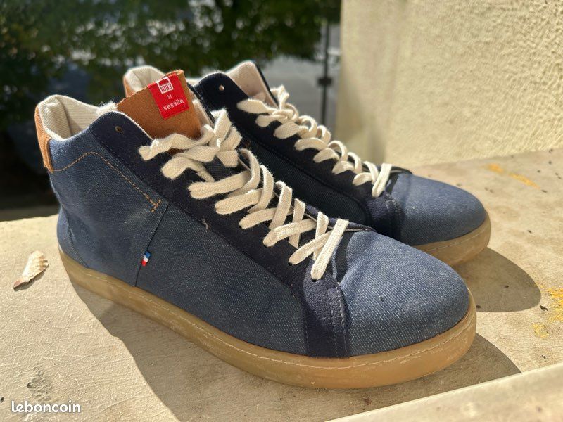 Sneakers 1083 Chaussure SNEAKERS 902 Cuir Rouge Unisexe 1083