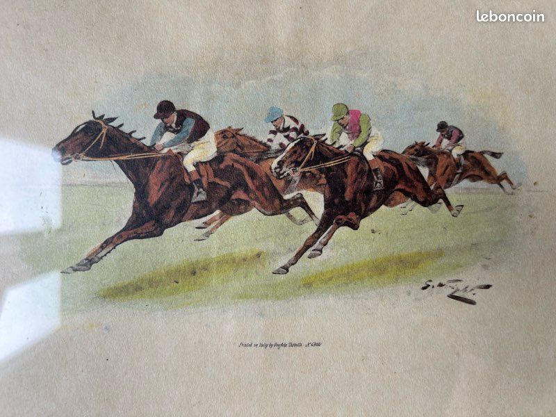 Carte Postale Ancienne Jockey Course Chevaux - 1899, Litho Designer, Originale
