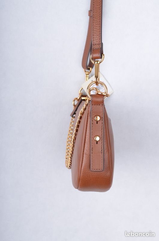 Sac Bandoulière Cuir FOSSIL Liza Camera Bag - Marron - Neuf Avec étiquettes