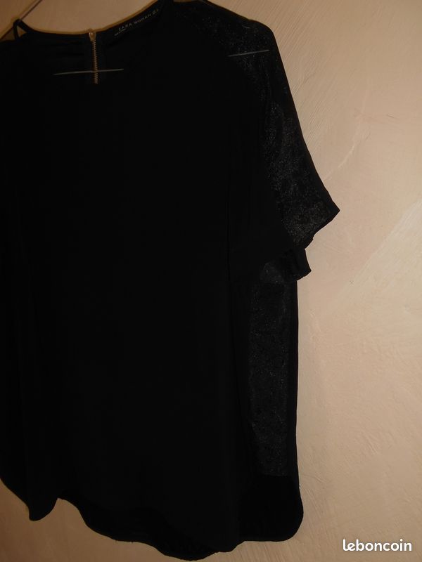Haut noir Zara taille L (image 4)