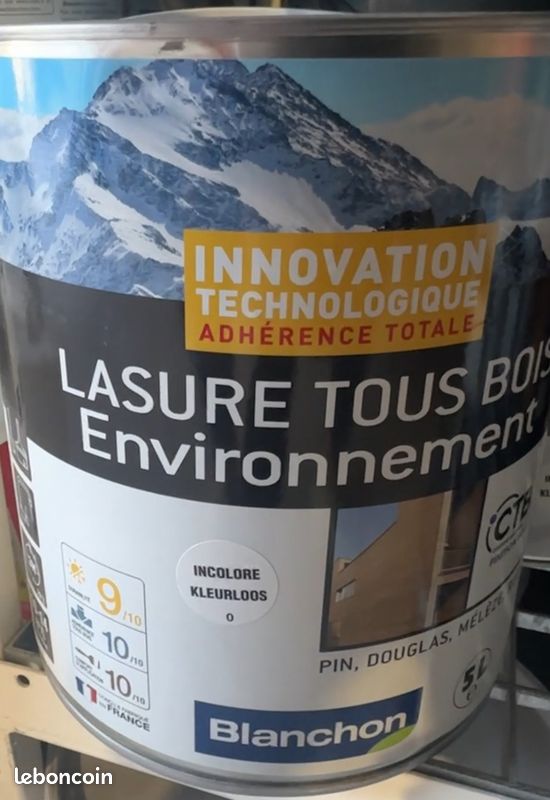 🌲 Lasure Bois Extérieur Pro BLANCHON – Haute protection UV – 1L / 5L Plusieurs coloris dispos.🎨 (image 3)
