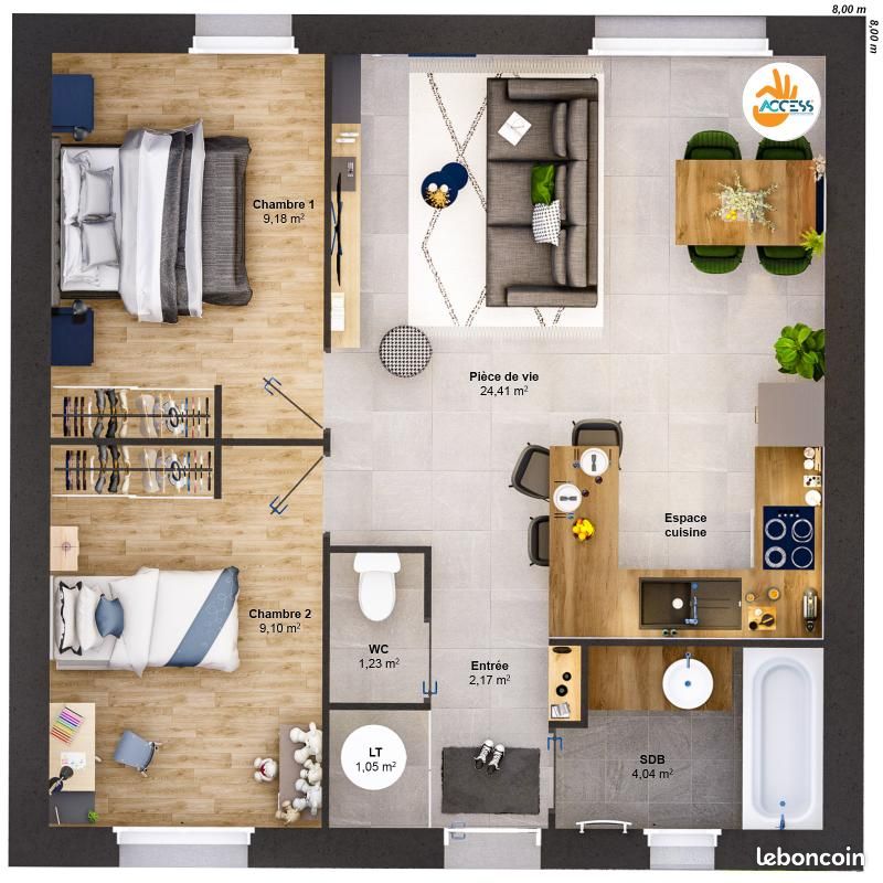 Maison 4 pièces 51 m² (image 6)