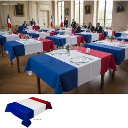 Grande nappe en papier France 137 x 213 cm (image 1)