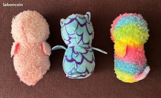 Lot 3 mini peluches hiboux (image 2)