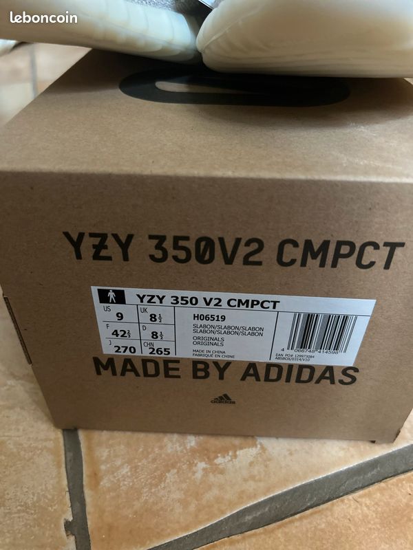 Yeezy 350 V2 CMPCT Slate Bone neuves (image 3)