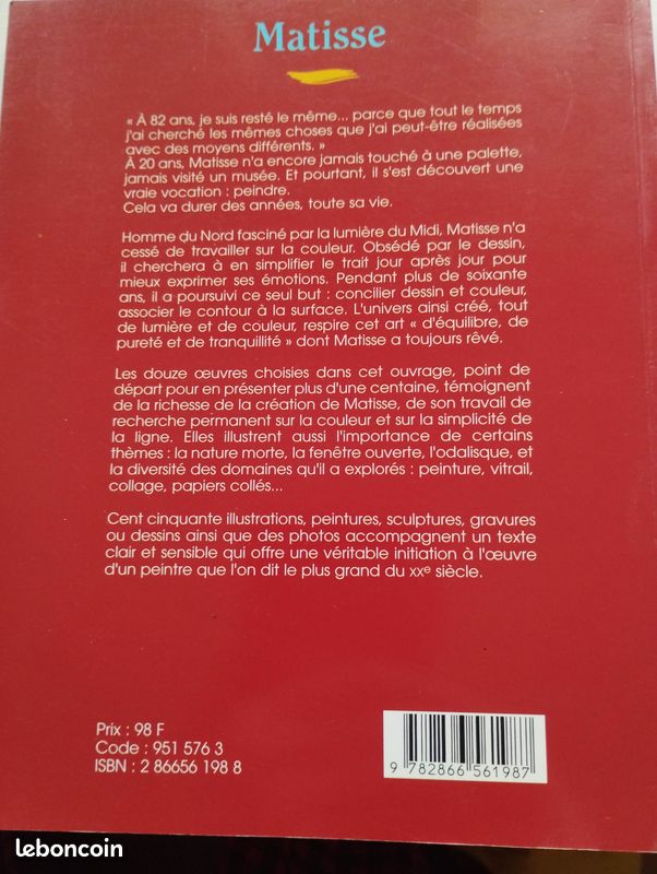 Livre sur Matisse (image 2)