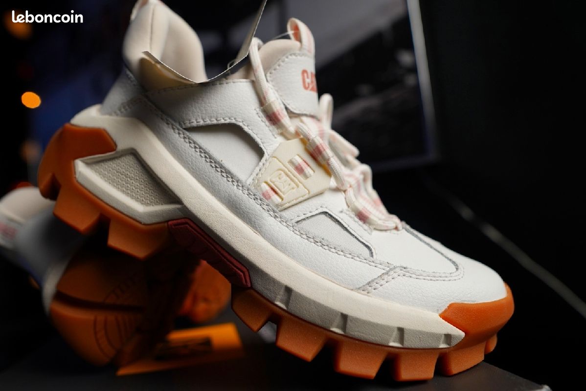 CATERPILLAR - Sneakers Gridcore - cuir - blanc -125, 00 (image 2)