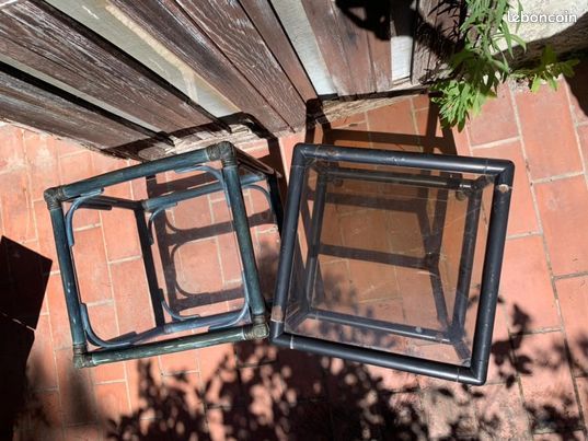 Tables basses noirs en verre (image 4)