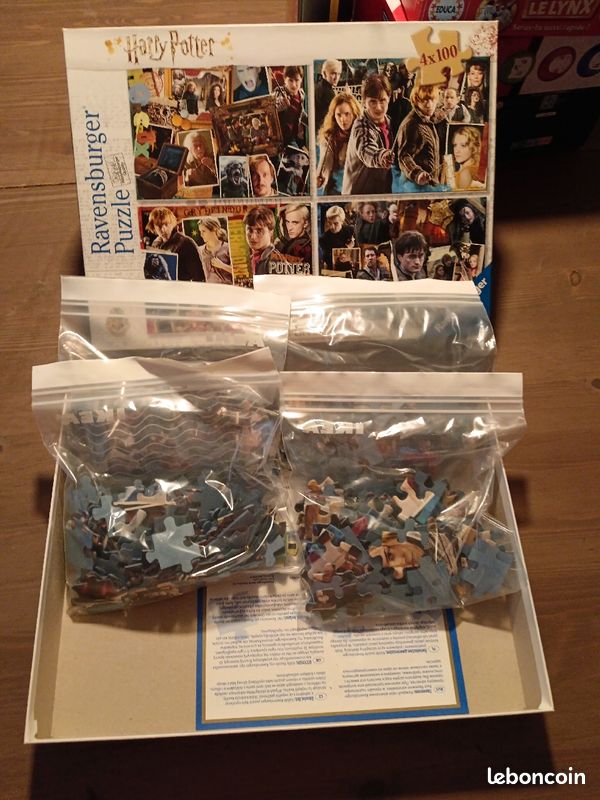 4 puzzles Harry Potter 4x100 pieces (image 2)