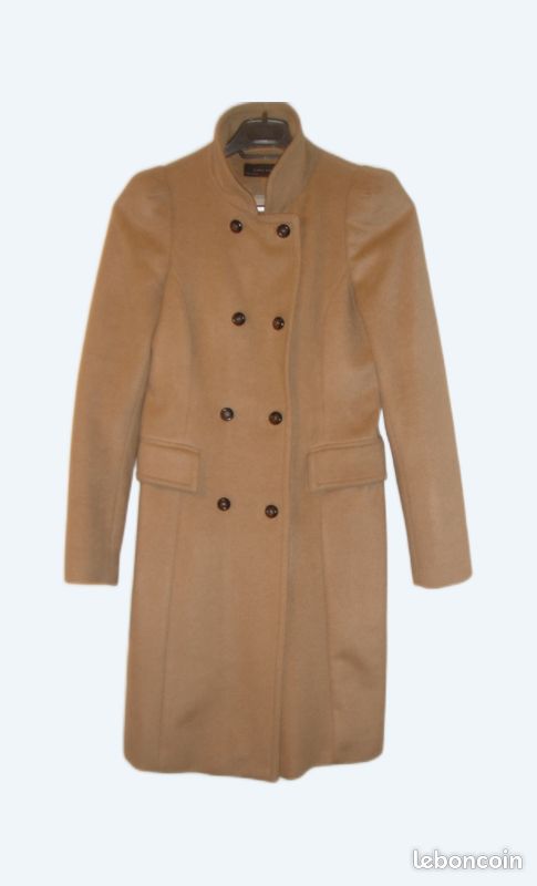 Manteau en laine beige zara (image 1)