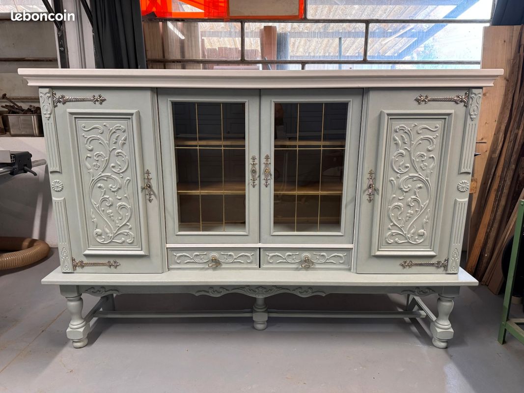 Buffet buffet Look Vintage Vert Sauge – Livraison Offerte (20km) (image 2)