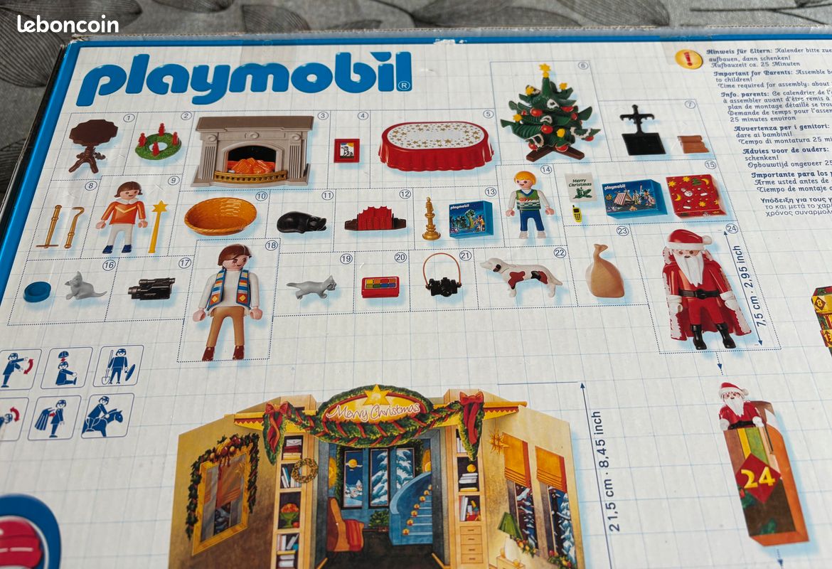 Playmobil Calendrier de l'Avent Veillée de Noël 3993 (boîte abîmée) - Au Pays des Enfants