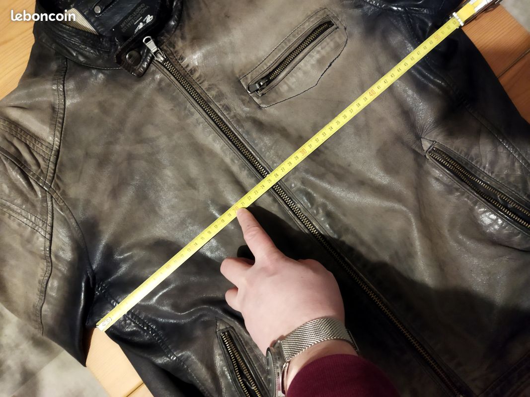 Cuirs Guignard Veste Cuir Gris Blouson Cuir Gris (Cuir Guignard