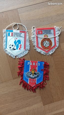 Fanion PSG - Besançon BRC Coupe De France 2003 - Vintage Foot Pennant