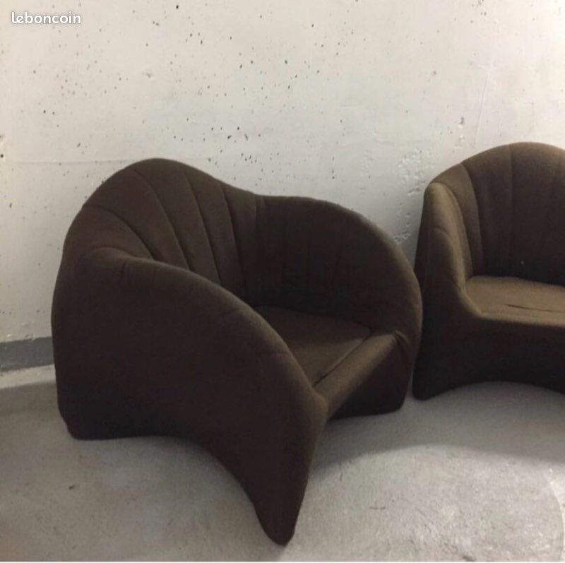Deux fauteuils 1970 pour restauration (image 3)
