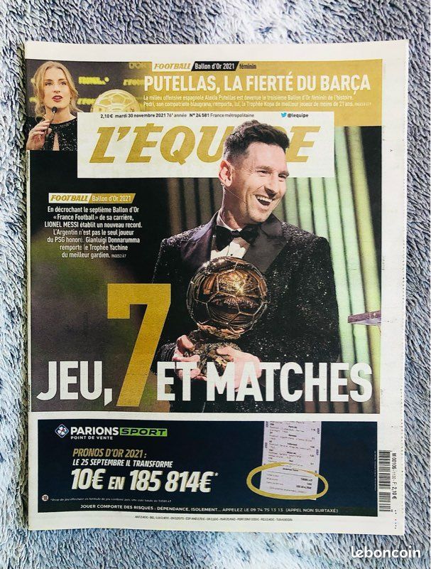 Ballon d’or : Lionel Messi couronné pour la septième fois