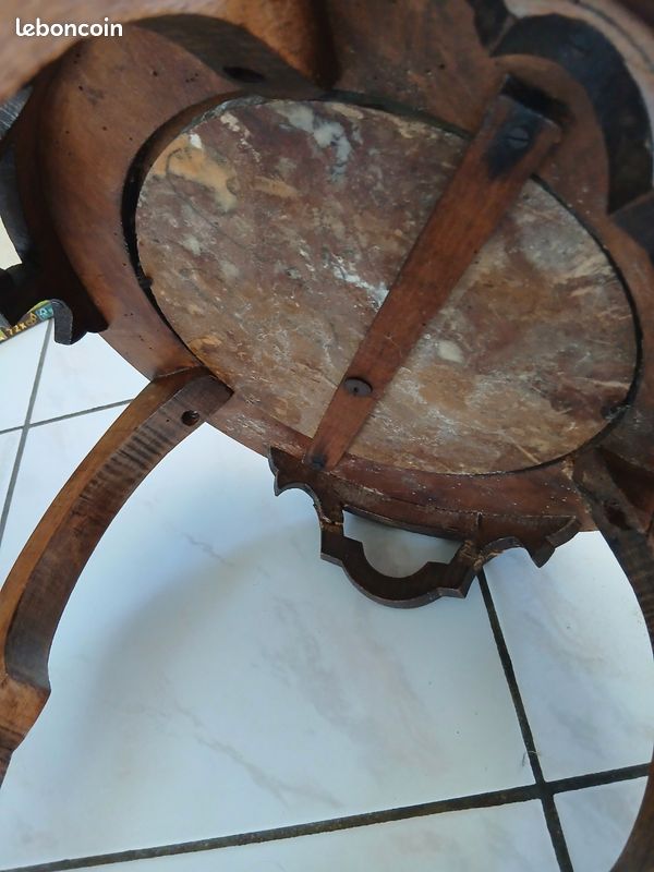 Meuble sellette selette sellier ancien vintage en bois (image 6)