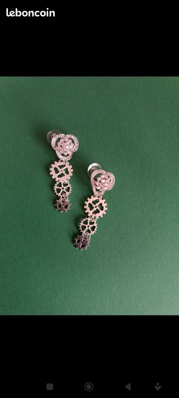 Boucles d'oreilles pendantes Steampunk (image 5)