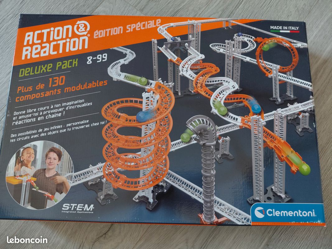 Clementoni 59302 Action & Reaction Starter Set multiparte per costruire una pista a sfera, giocattolo per bambini a partire dagli 8 anni in su : Clementoni Clementoni 59302 Action & Reaction Starter Set multiparte per costruire una pista a sfera, giocattolo per bambini a partire dagli 8 anni in su : Clementoni
