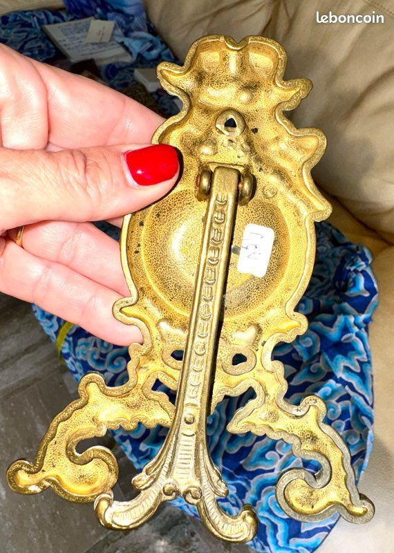 Rare Porte-Montre Gousset Ancien aux Angelots – Régule Doré – Style Louis XV Rococo – Belle Époque (vers 1890-1915 (image 4)