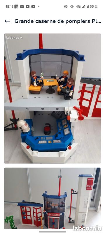 PLAYMOBIL PIÈCE 4819/ Borne Incendie Caserne Pompiers EUR 2,50