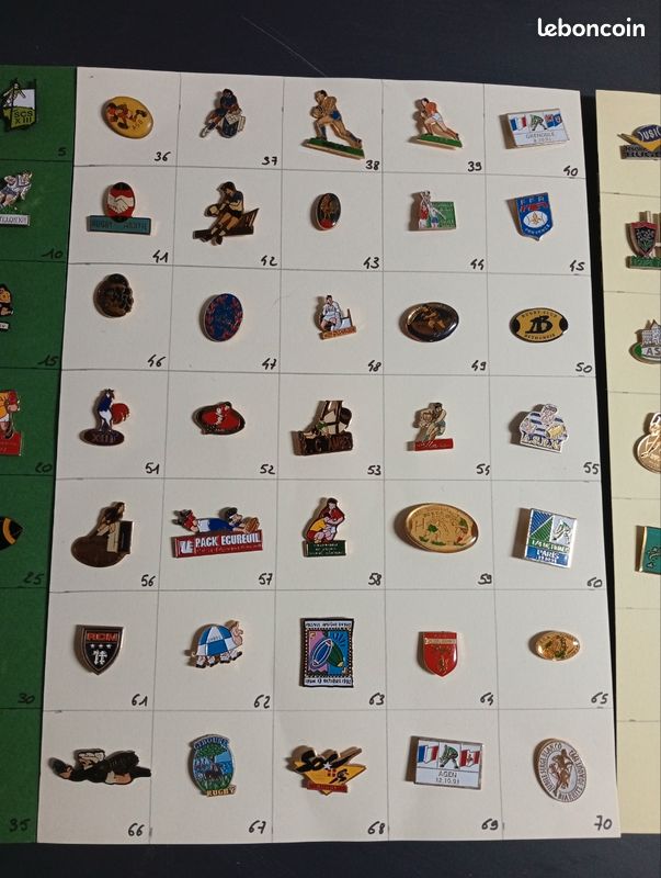 Pin's Rugby Nice – Collection 6 Versions 2,5 Cm
