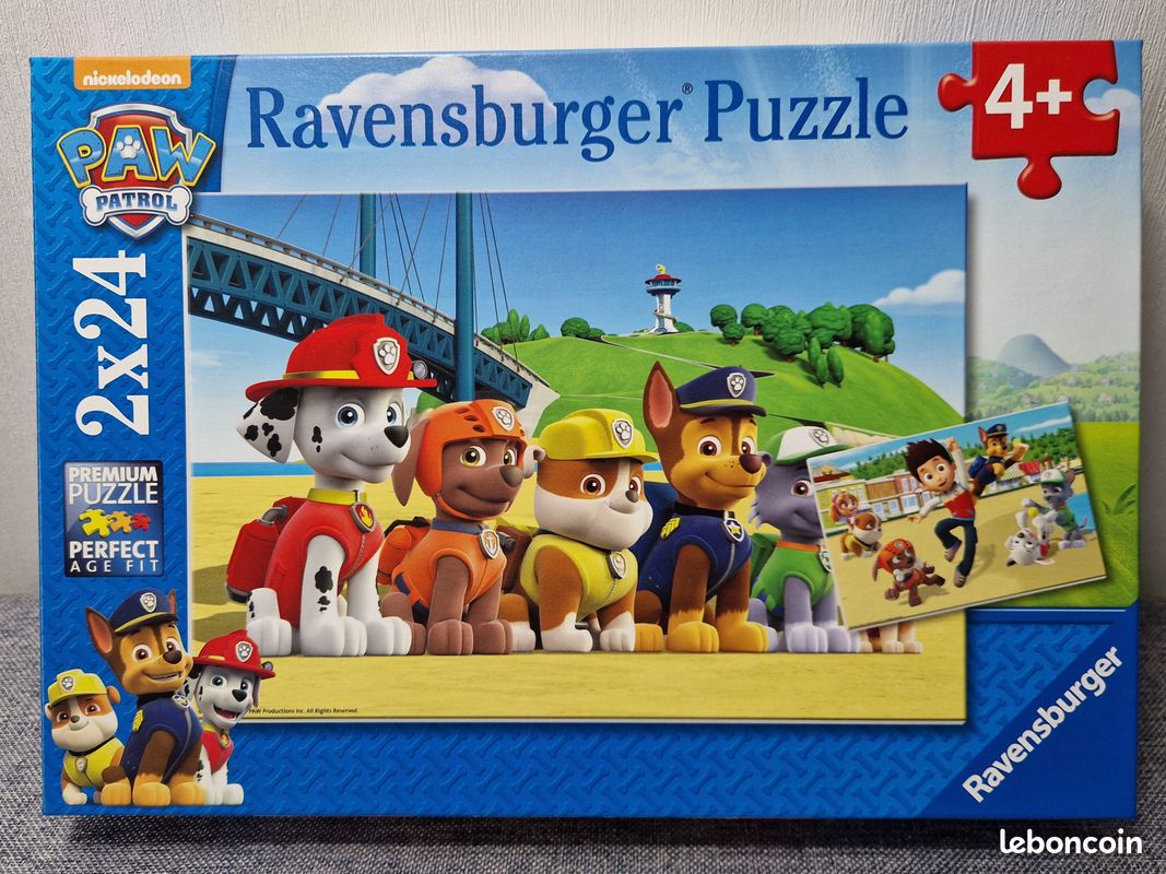🧩 Boîte de 2 Puzzles Pat’Patrouille – Ravensburger – 24 pièces – Chiens Héroïques – dès 4ans 🧩 (image 4)