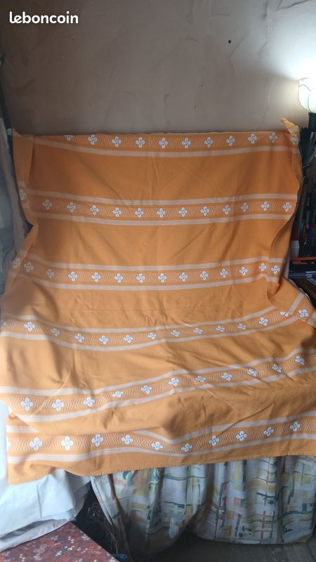 Linge nappe tissu basque orange (image 8)