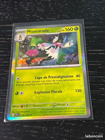 MIASCARADE HOLO - POKÉMON 015/198 EV1 ÉCARLATE ET VIOLET NEUF FR