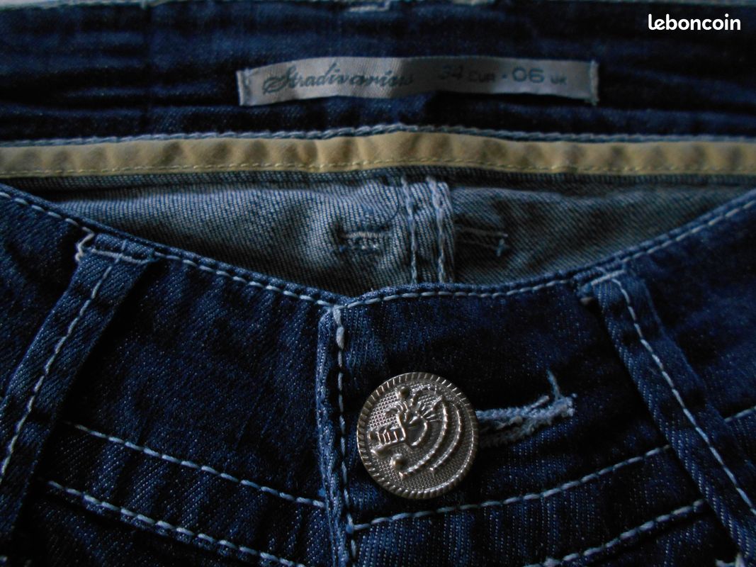 Bermuda jean bleu Taille 34 Stradivarius (image 7)