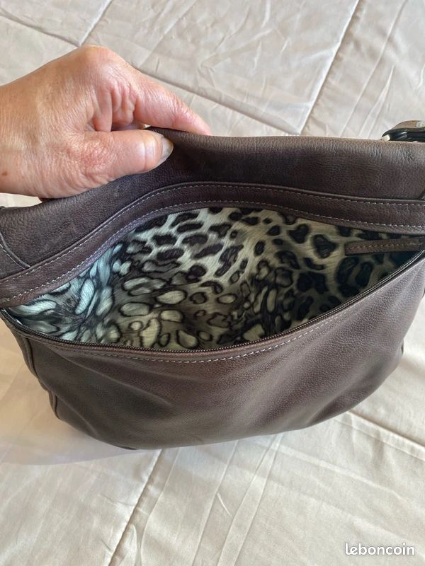 Petit Sac à Main Claire's - Blanc Imprimé - Occasion - Bandoulière Polyester