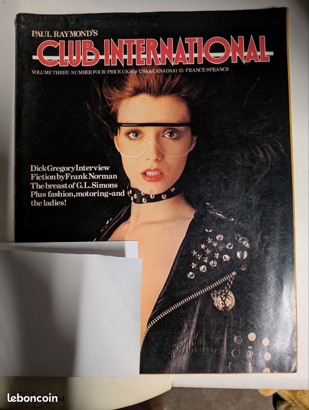 Revue magazine Paul raymond's club International (image 1)