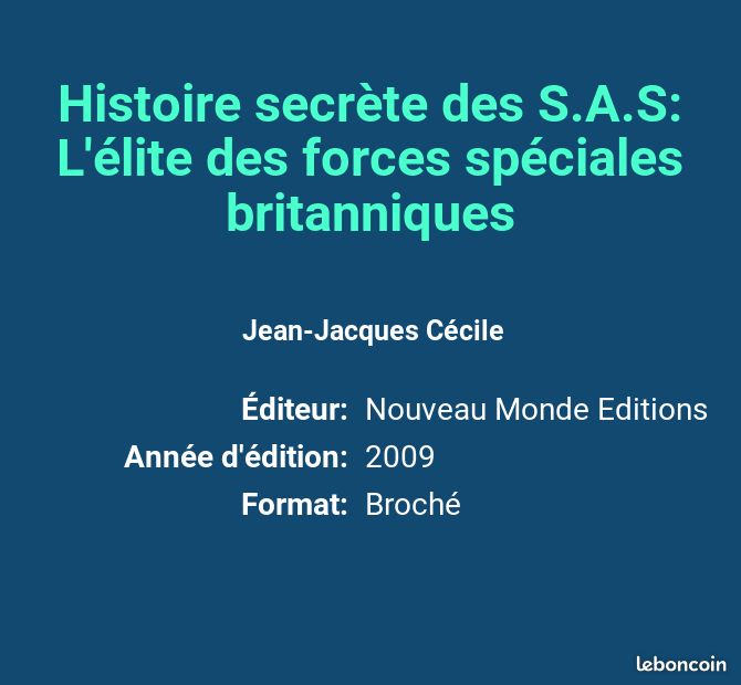 Histoire secrète des S.A.S: L'élite des forces spéciales britanniques - Jean-Jacques Cécile (image 2)
