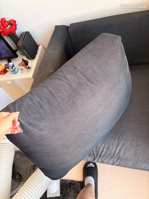 Fauteuil IKEA VIMLE noir – housses interchangeables – très bon état (image 2)
