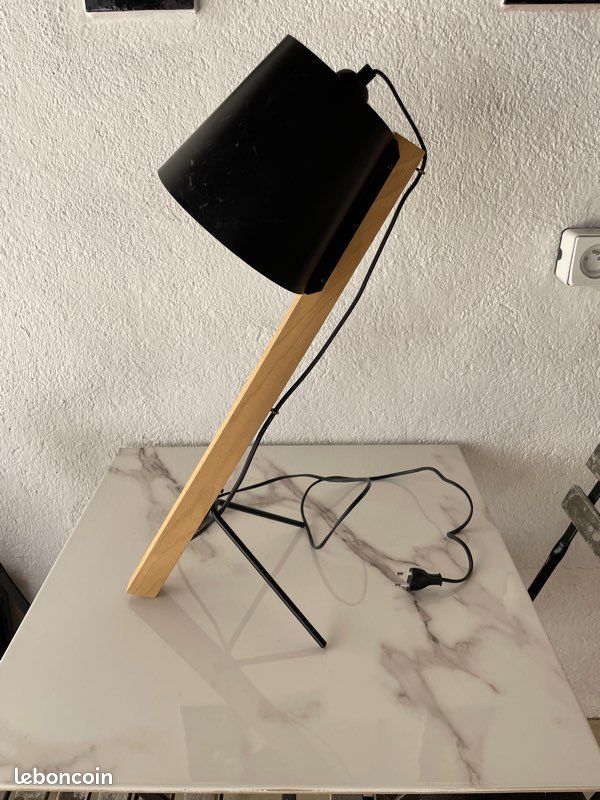 Lampe bois metal (image 2)