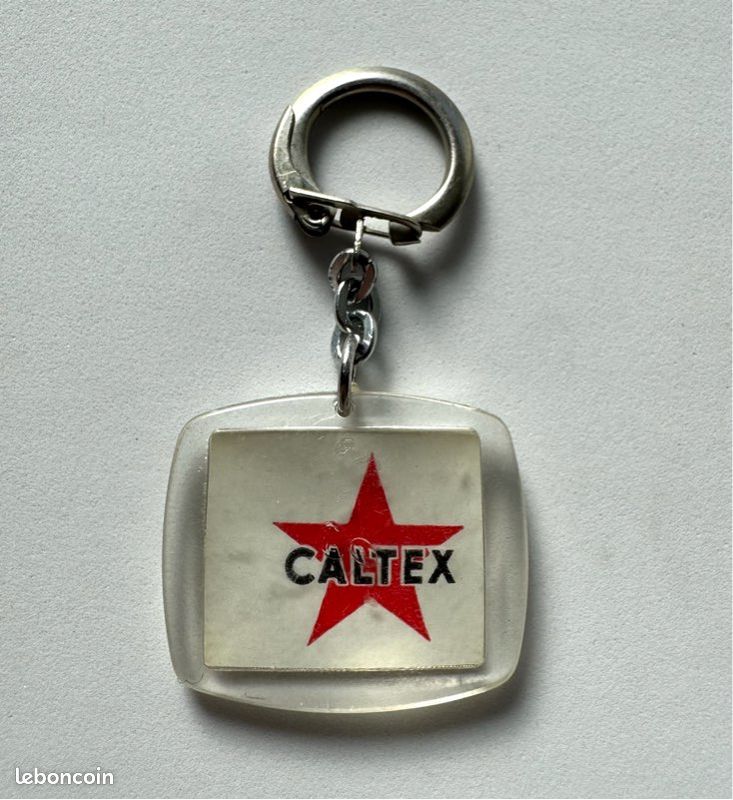 Ancien porte clés Huile CALTEX vintage (image 1)