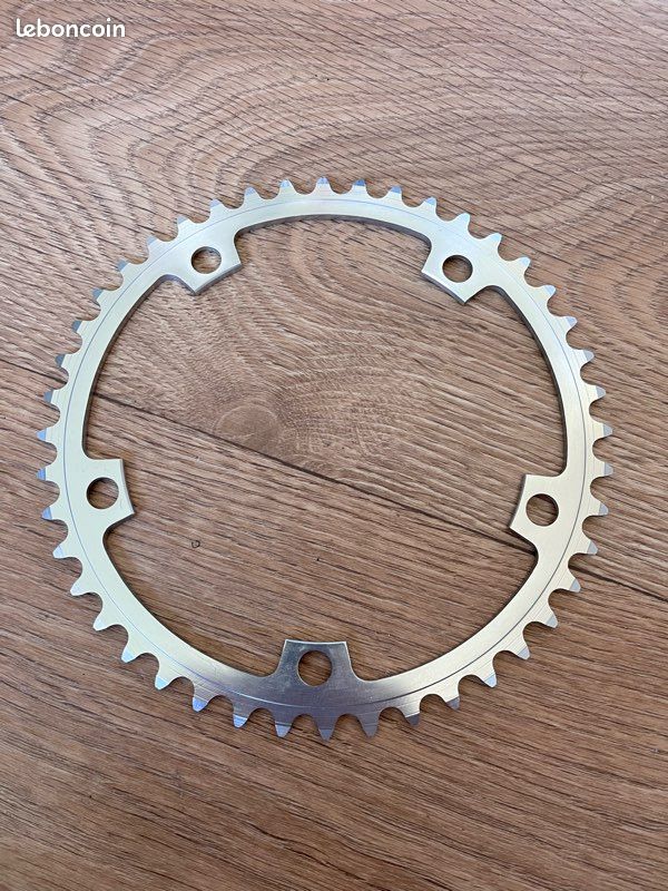 Plateau pédalier Stronglight 24D vélo vintage BCD 34.1/58 mm aluminium