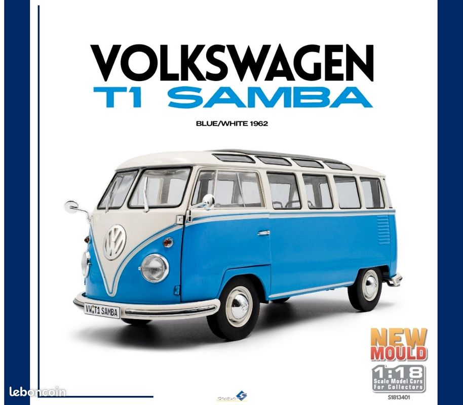Vw combi t1 samba solido 1/18 - Collection