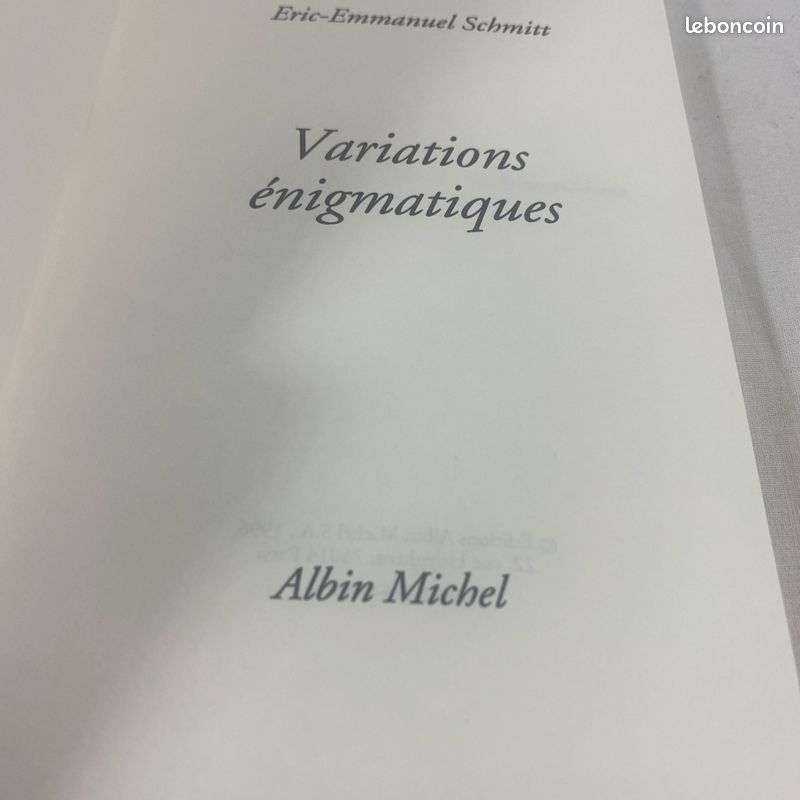 Variations Énigmatiques - Éric Emmanuel Schmitt (image 4)