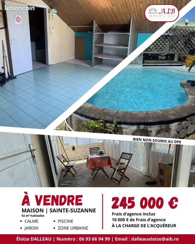 Maison 3 pièces 92 m² · à Sainte-Suzanne · 92 m² · 245 000 €