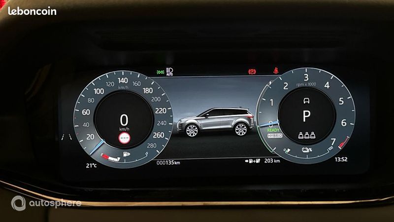 Land-Rover Range Rover Evoque 1.5 P270e PHEV 269ch Midnight Edition Santorini Black/Eiger Grey (image 10)