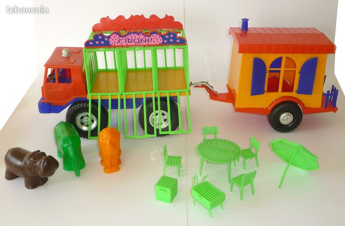 Camion des animaux du cirque MOB - jouets rétro jeux de société