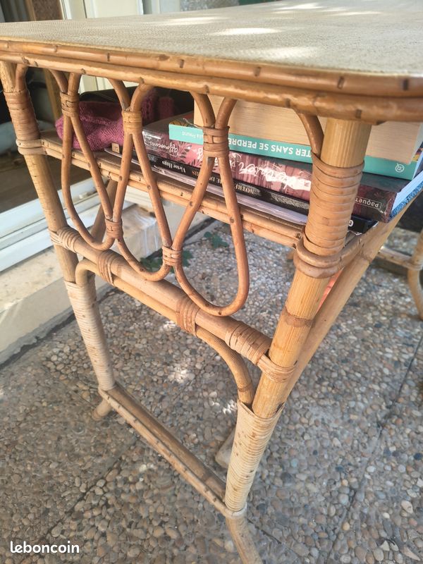 Bureau en rotin (image 4)