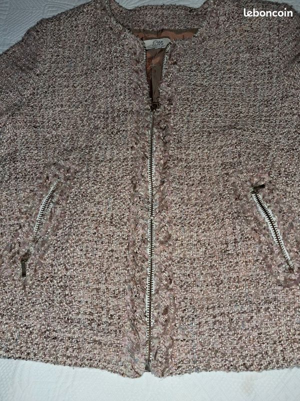 Veste courte Pablo Gérard Darel, taille 38, façon Tweed, très agréable à porter (image 5)