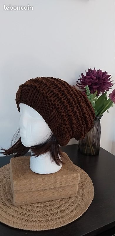 Joli bonnet slouchy marron (image 4)