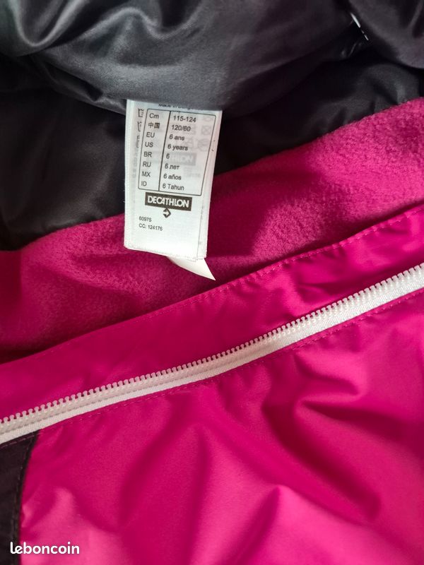 Combinaison de ski enfant 125 cm avec gants (image 3)