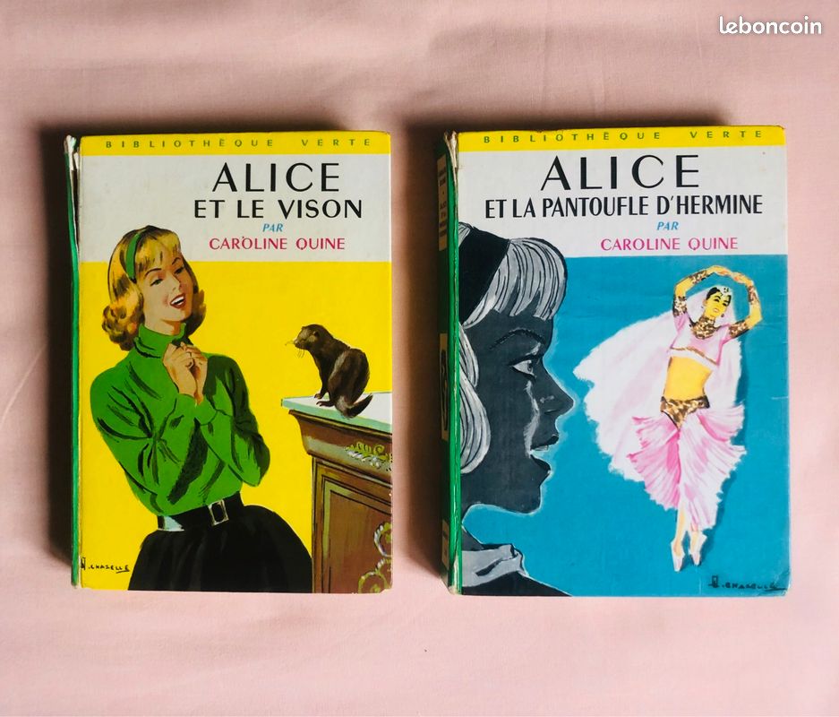 Livres vintages bibliothèque verte Alice par Caroline Quine (image 1)