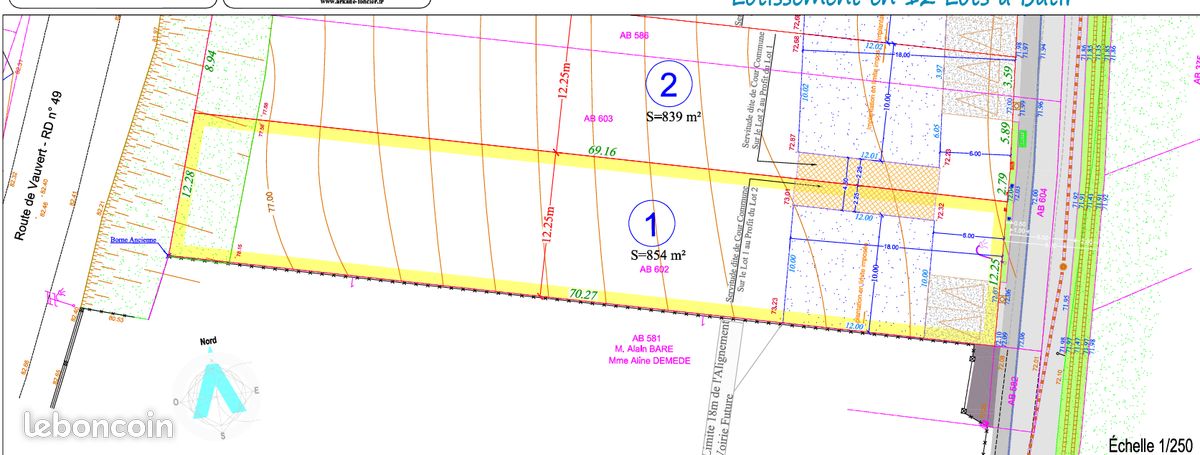 Terrain a batir · à Ormoy-la-Rivière · 115 000 €