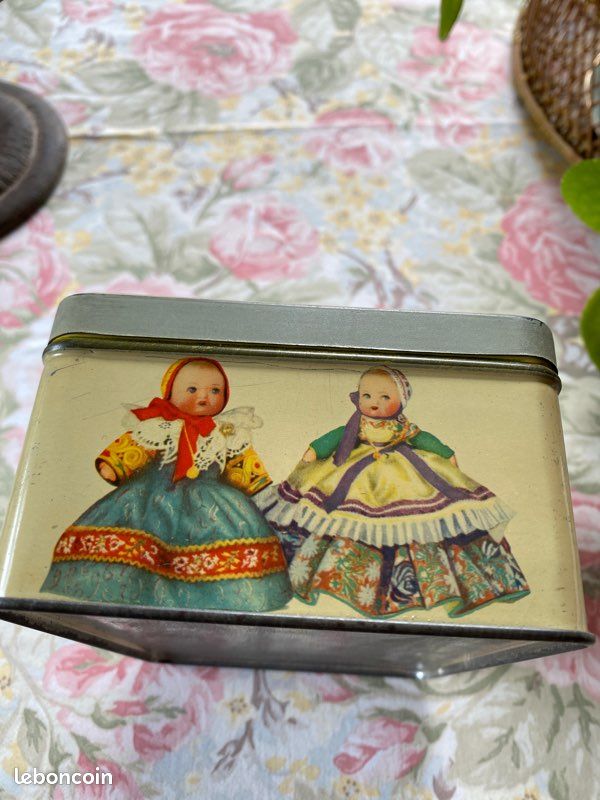Boîte De Peinture Enfant Ancienne Licolette - Tôle Lithographiée - Vintage