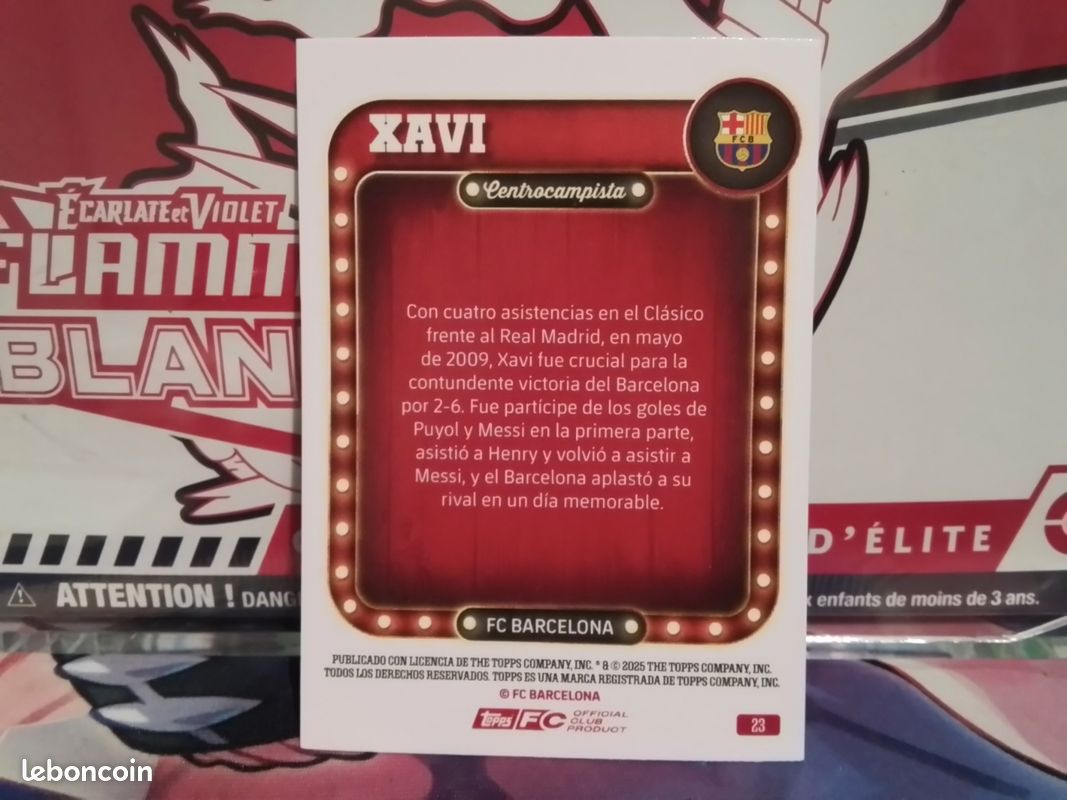 Carte De Football Xavi 2004 - Panini Bateau Campio - FC Barcelone Espagne - Légende - RARE